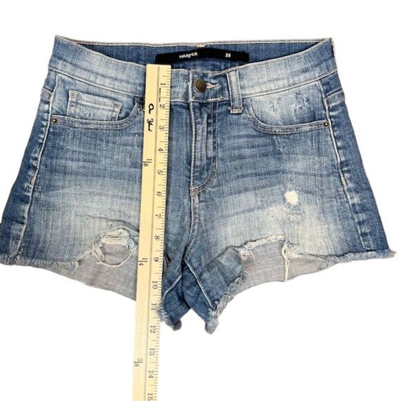 Harper Denim Shorts Distressed Frayed Light Wash Size 25 - Picture 3 of 7
